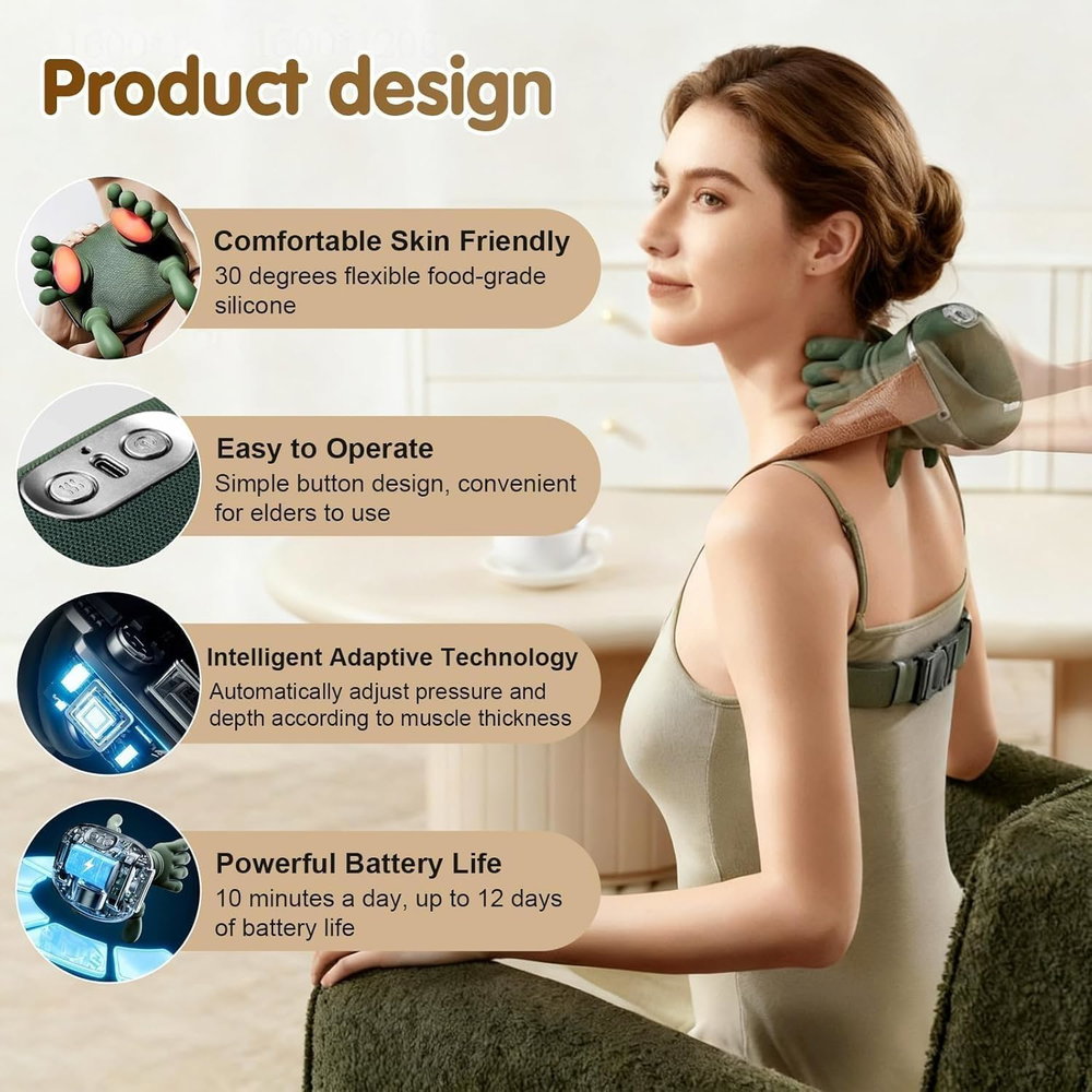 Portable Heated Neck & Shoulder Massager